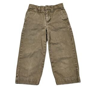 POLO BY RALPH LAUREN BOYS’ BROWN KHAKI PANTS – SIZE 3/3T – 100% COTTON